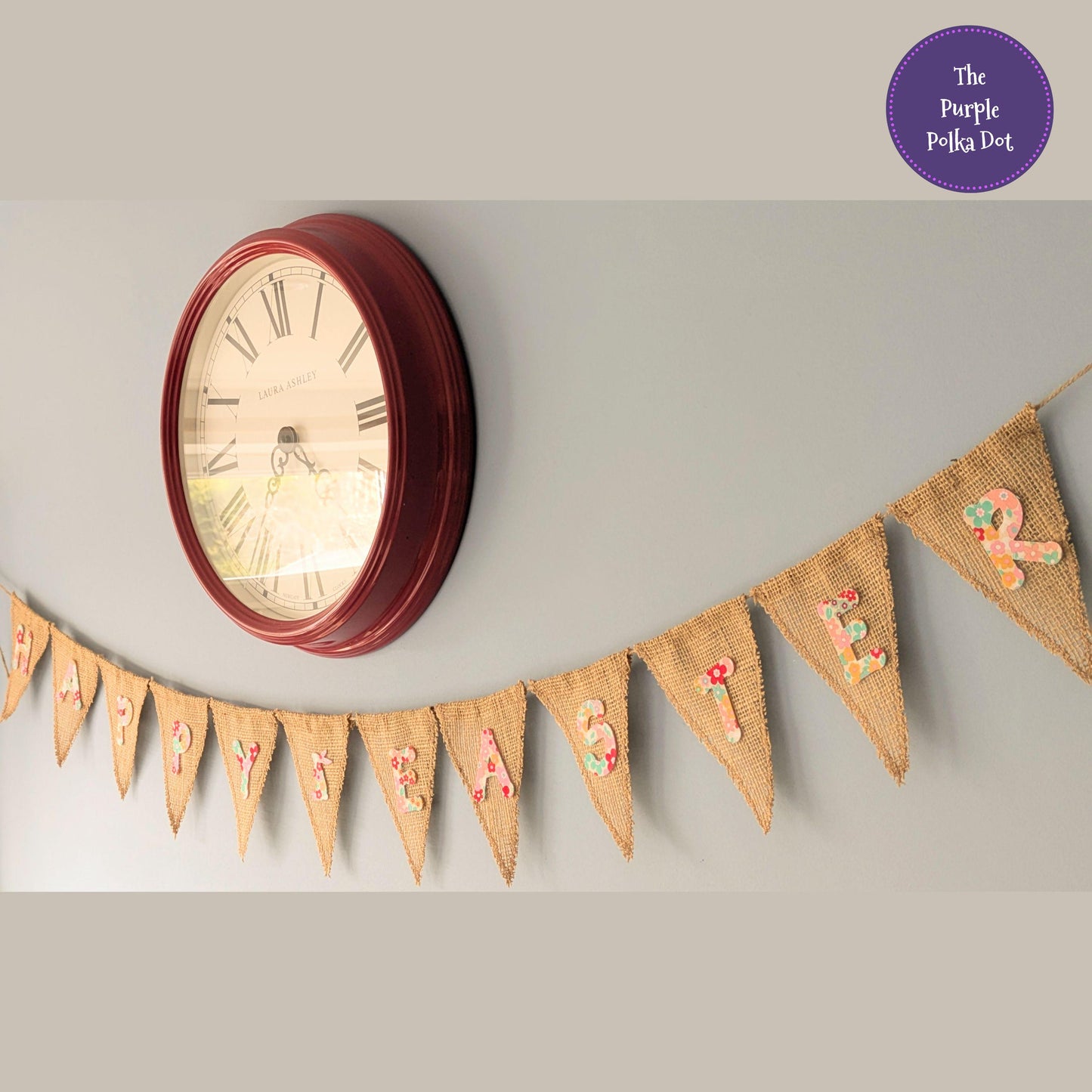 Happy Easter hessian bunting