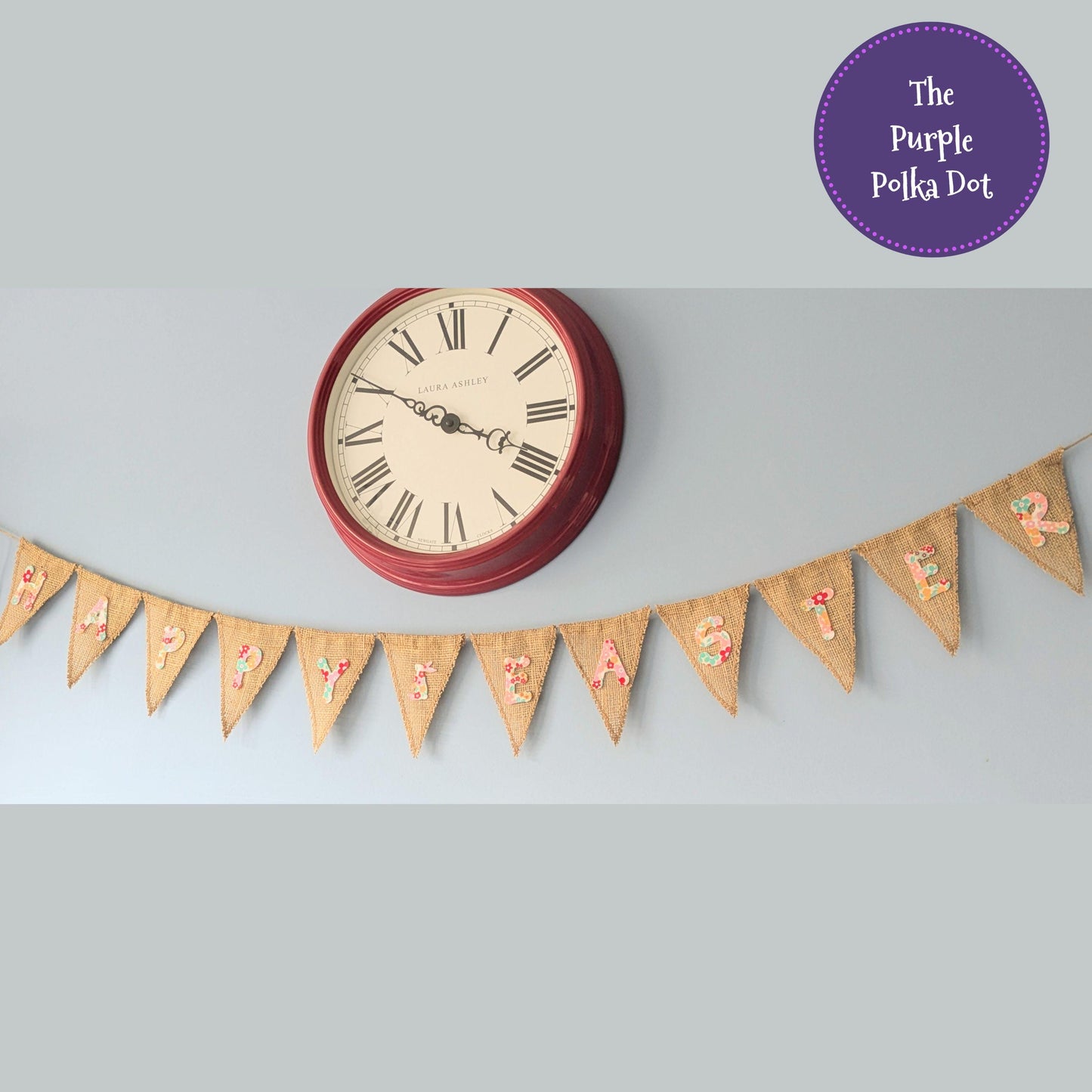 Happy Easter hessian bunting