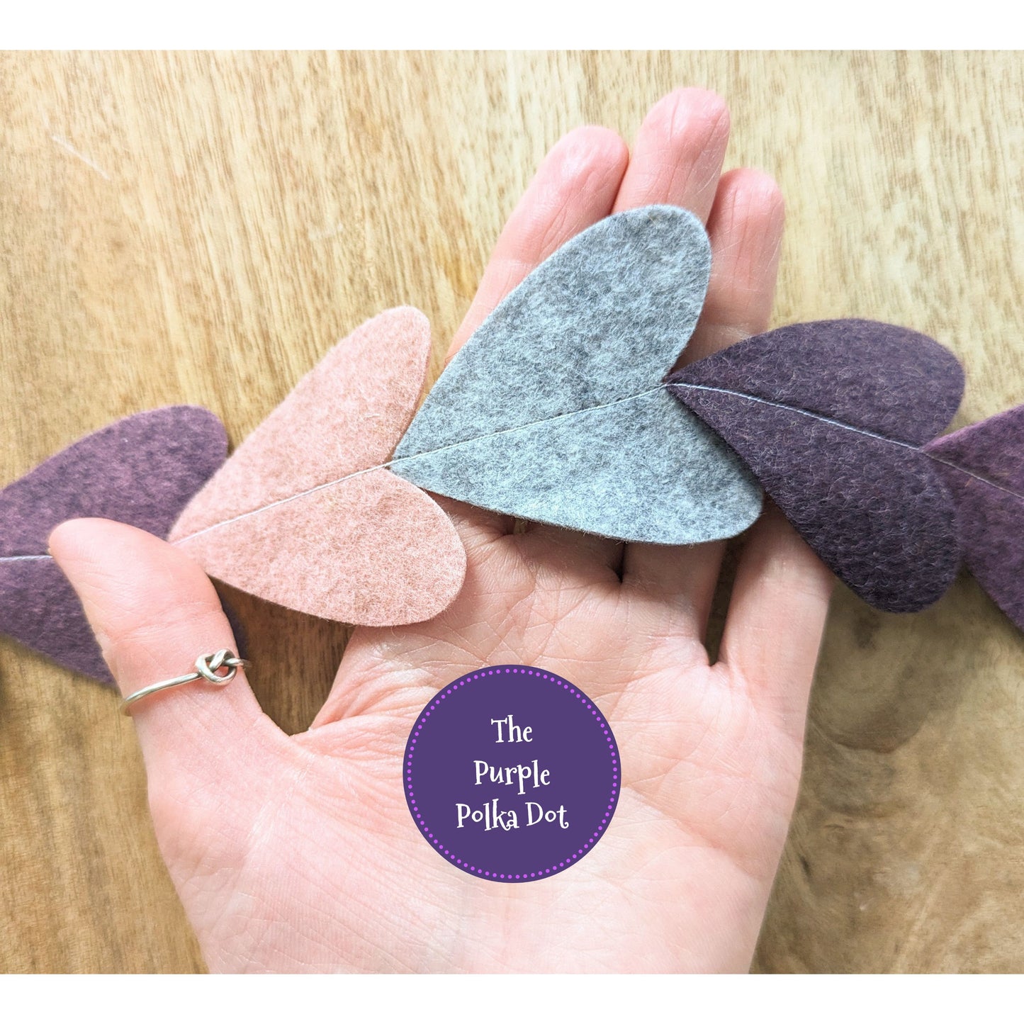 Heart felt garland