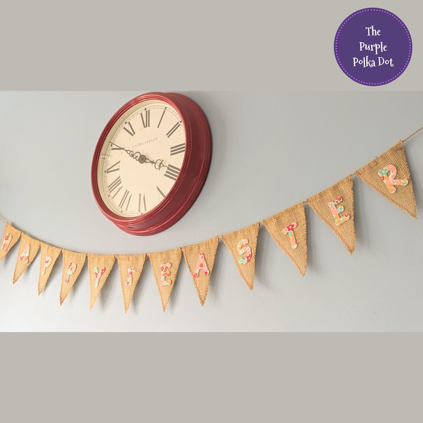 Happy Easter hessian bunting