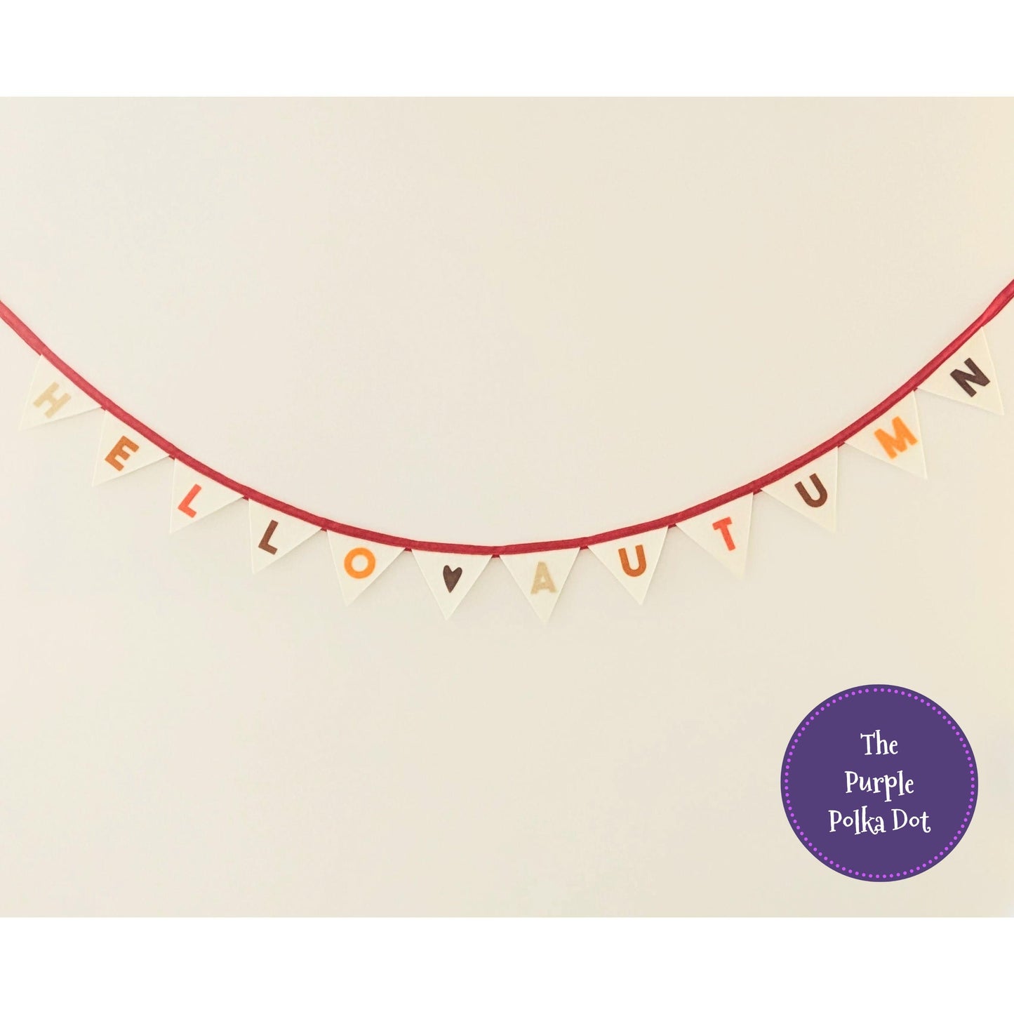 Hello Autumn felt bunting