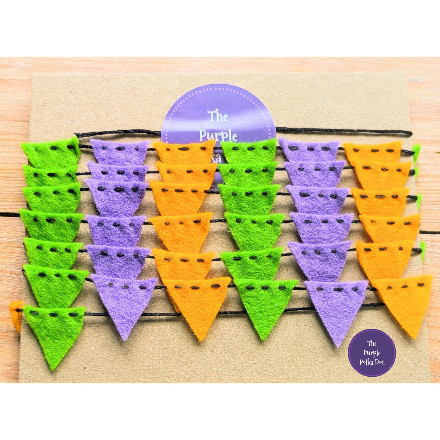 Halloween felt mini bunting garland