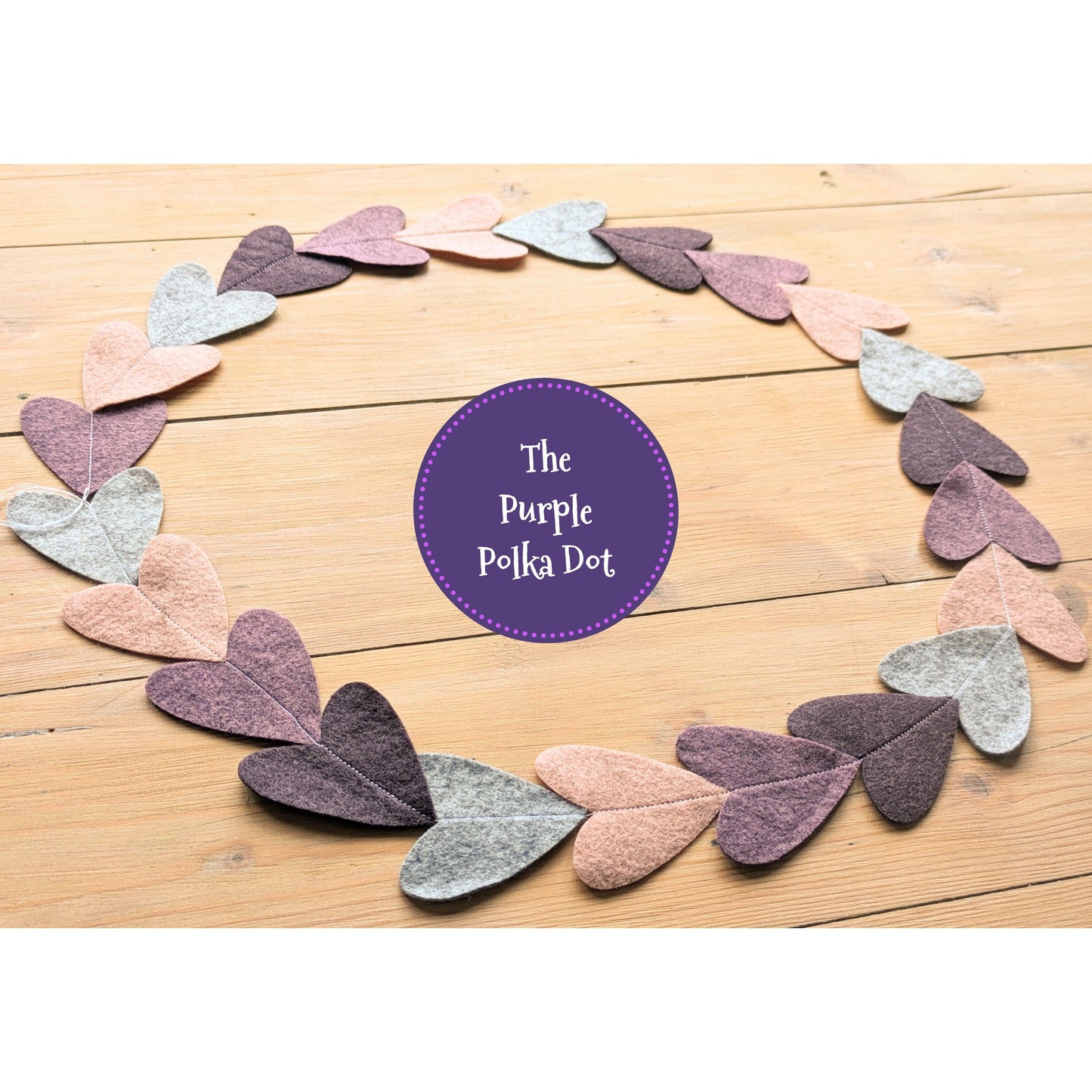 Heart felt garland