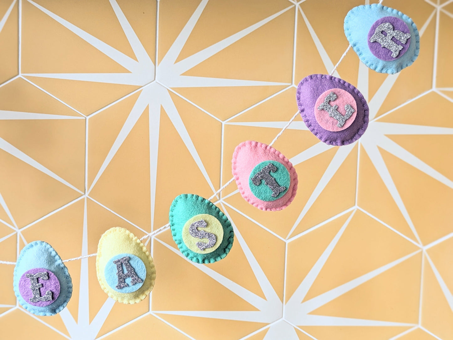 Happy Easter Felt egg garland