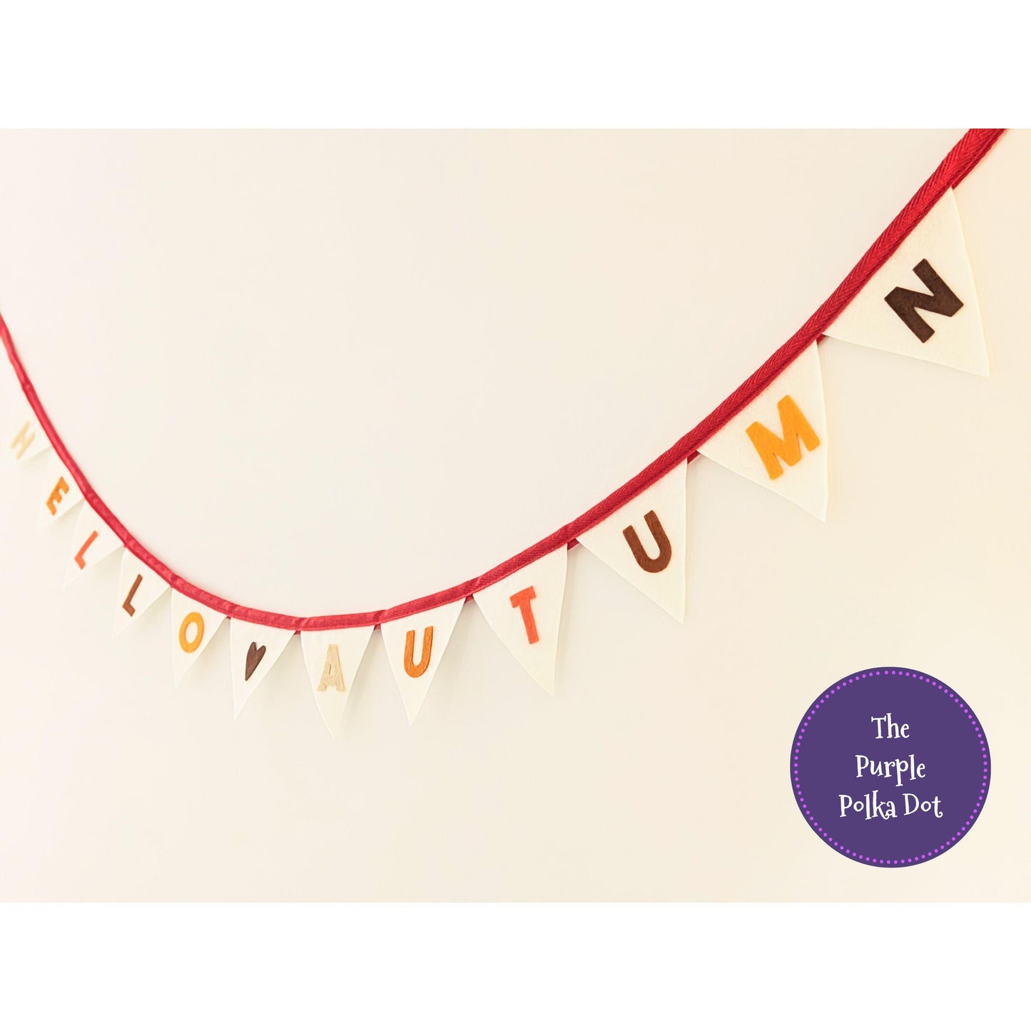 Hello Autumn felt bunting