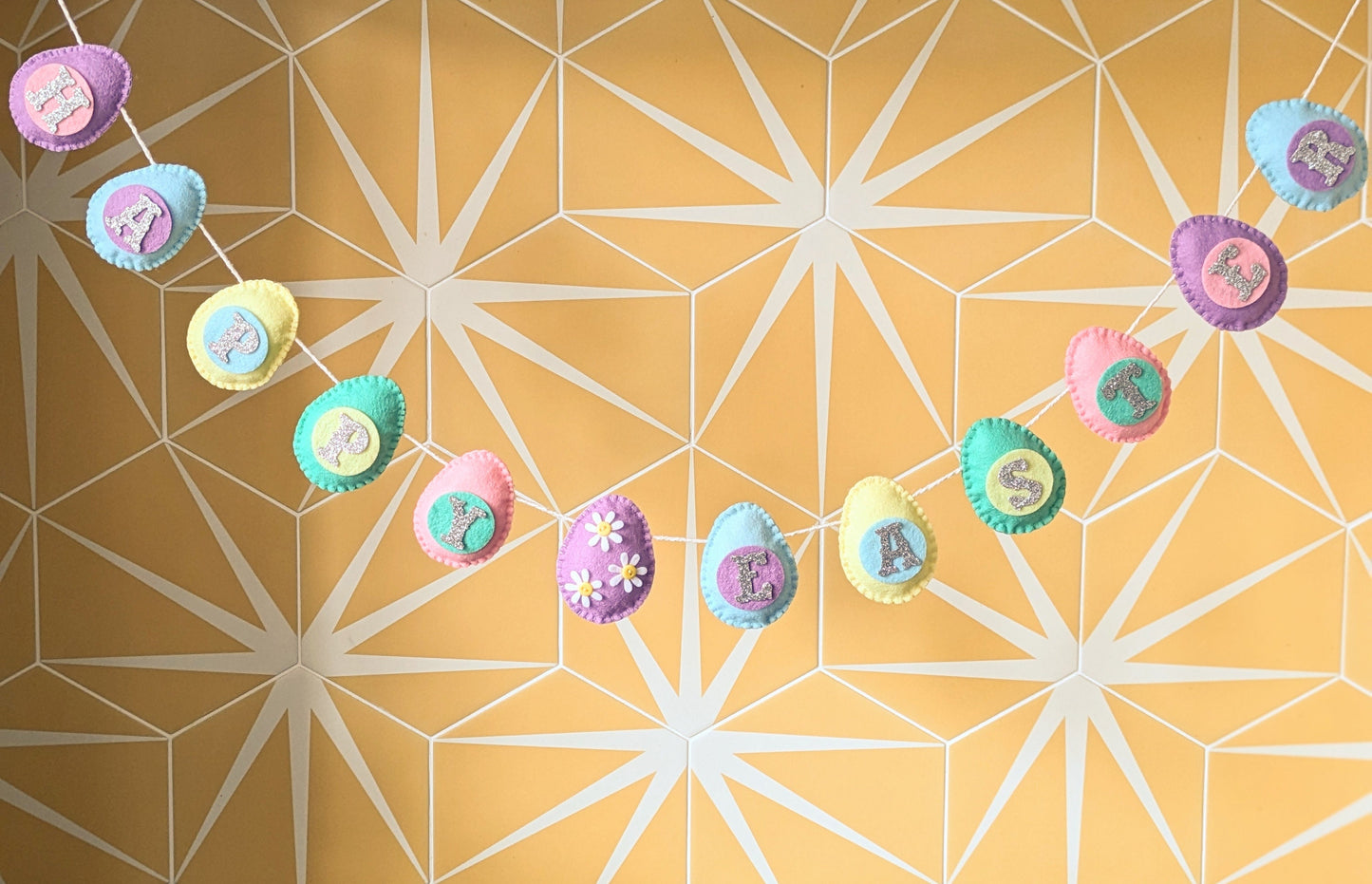 Happy Easter Felt egg garland