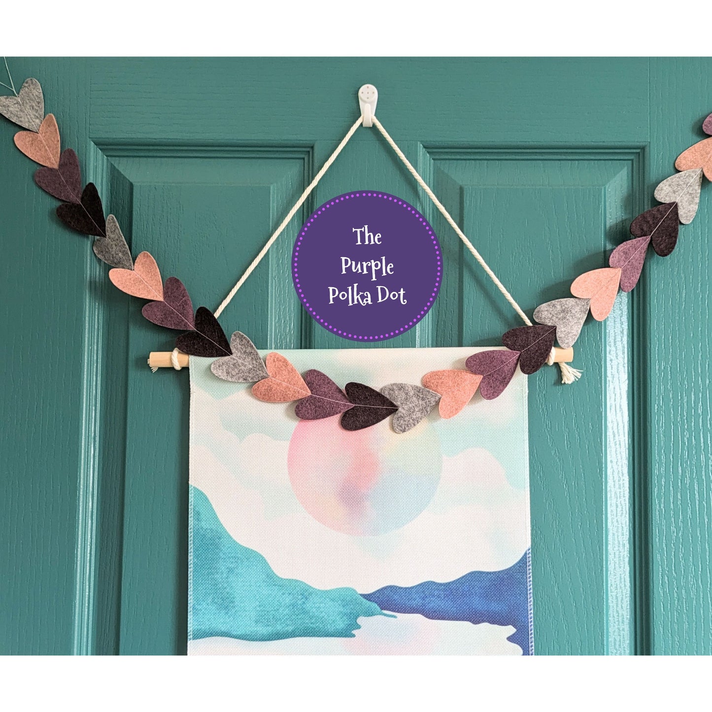 Heart felt garland