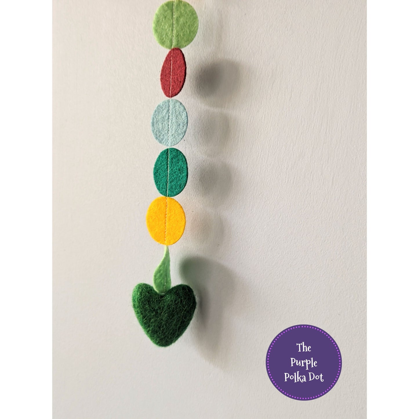 Emma Bridgewater Polka Dot inspired felt circle garland