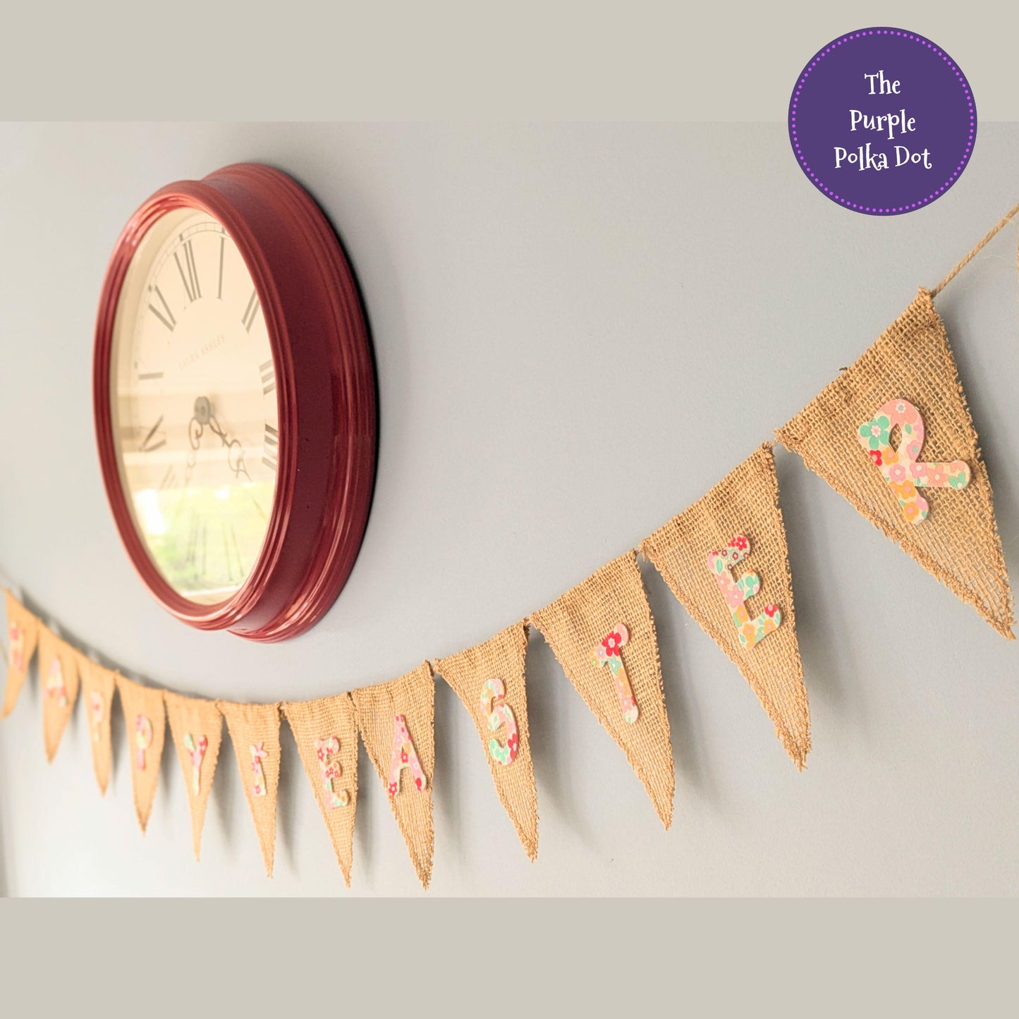 Happy Easter hessian bunting