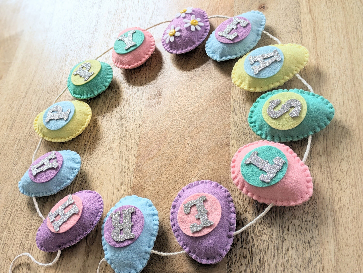 Happy Easter Felt egg garland