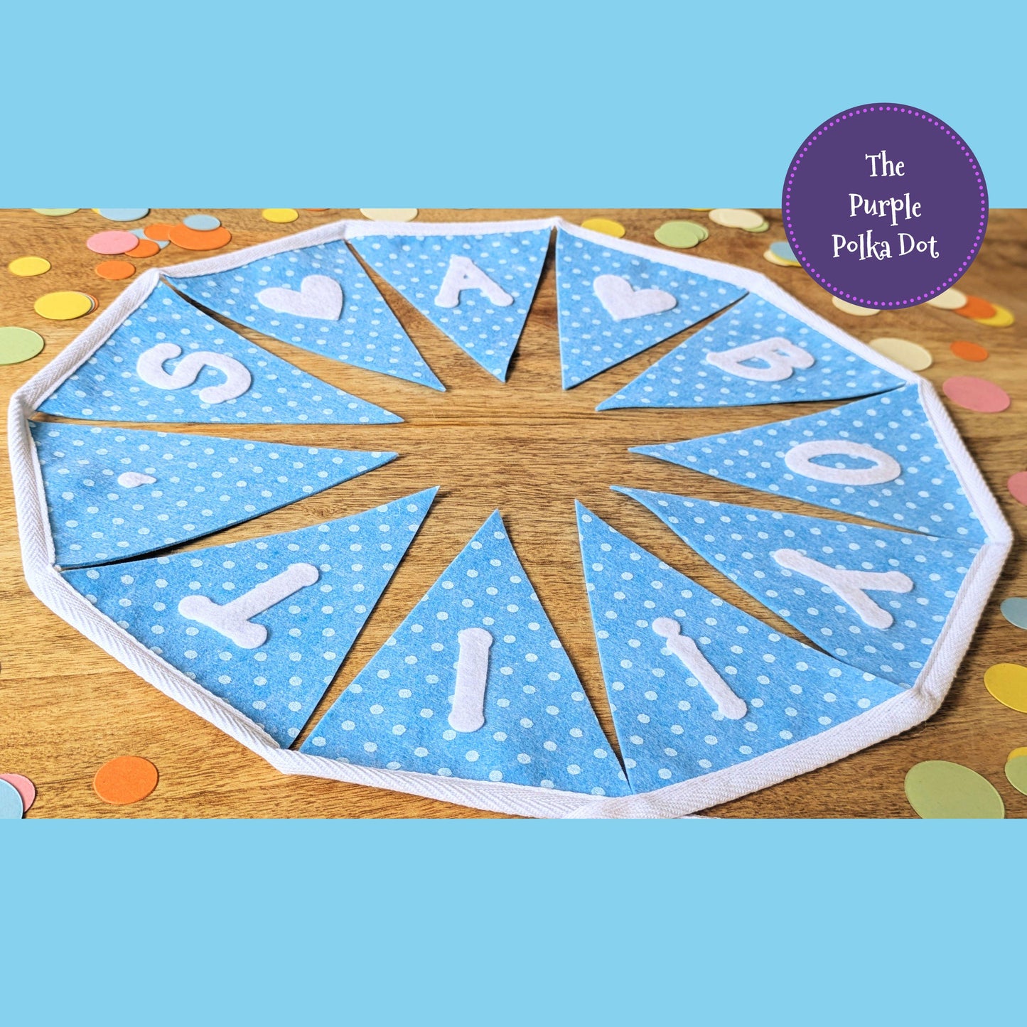 It's a boy banner, baby shower bunting, baby boy announcement sign, gender reveal garland, blue baby shower party decor, new baby banner