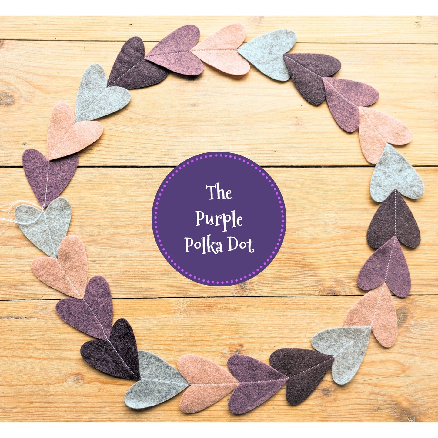 Heart felt garland