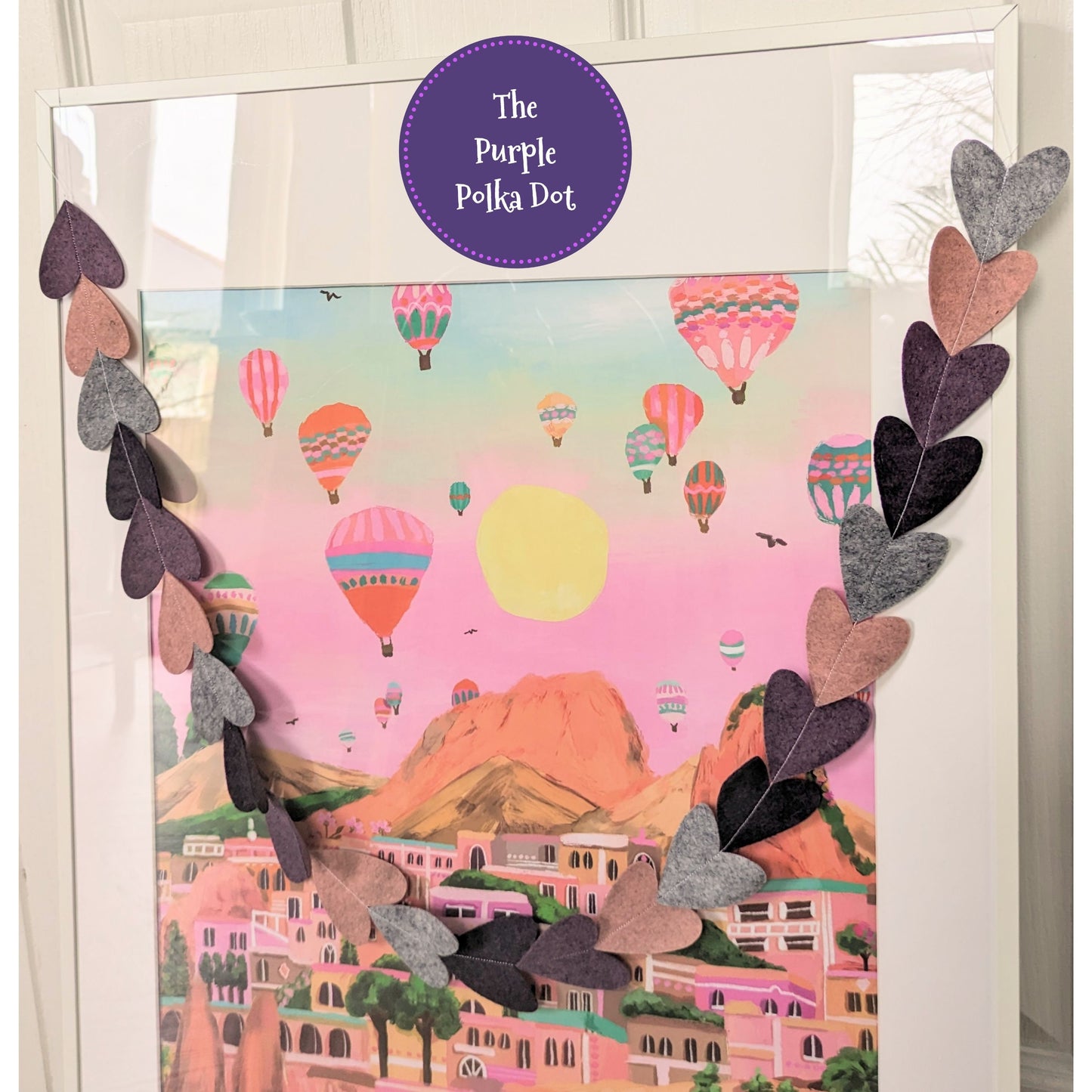 Heart felt garland