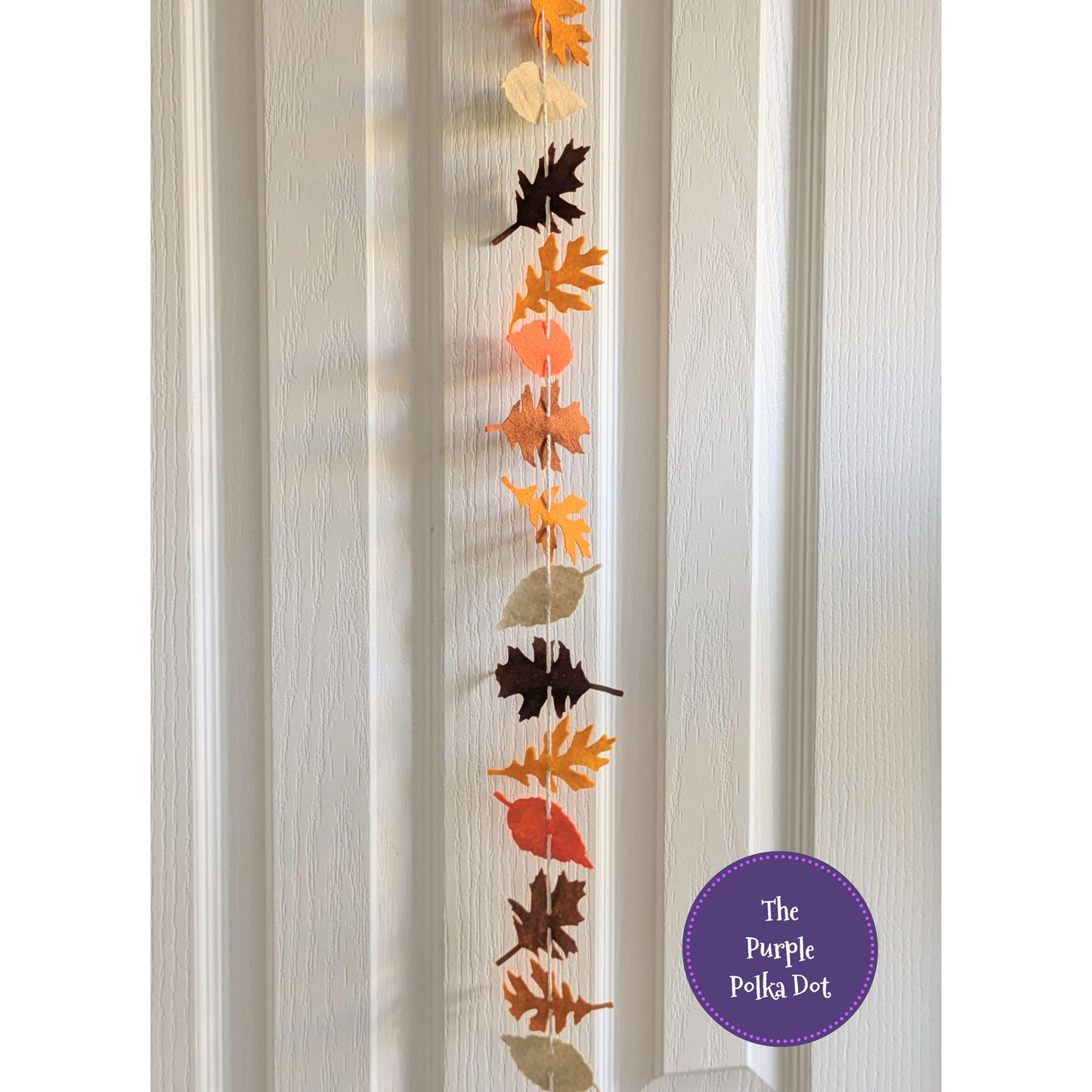 Autumn felt leaves garland