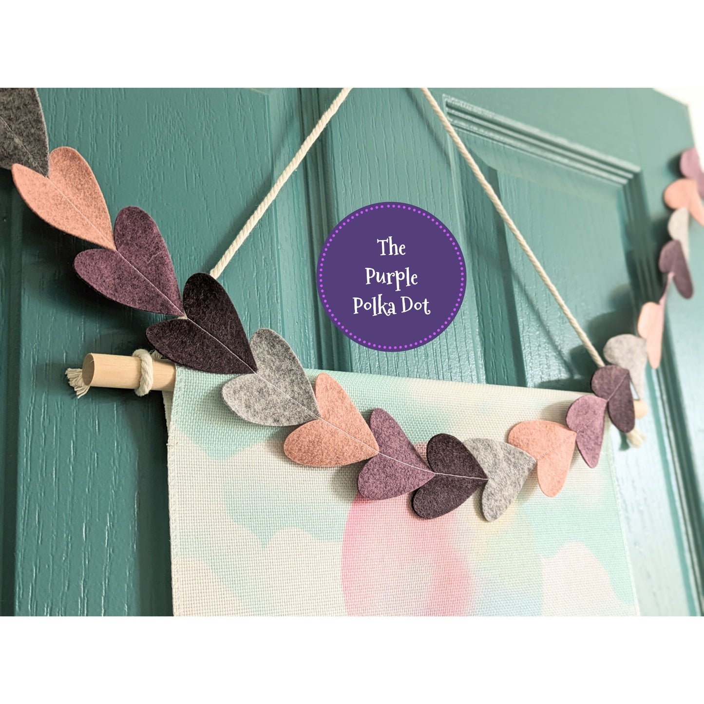 Heart felt garland