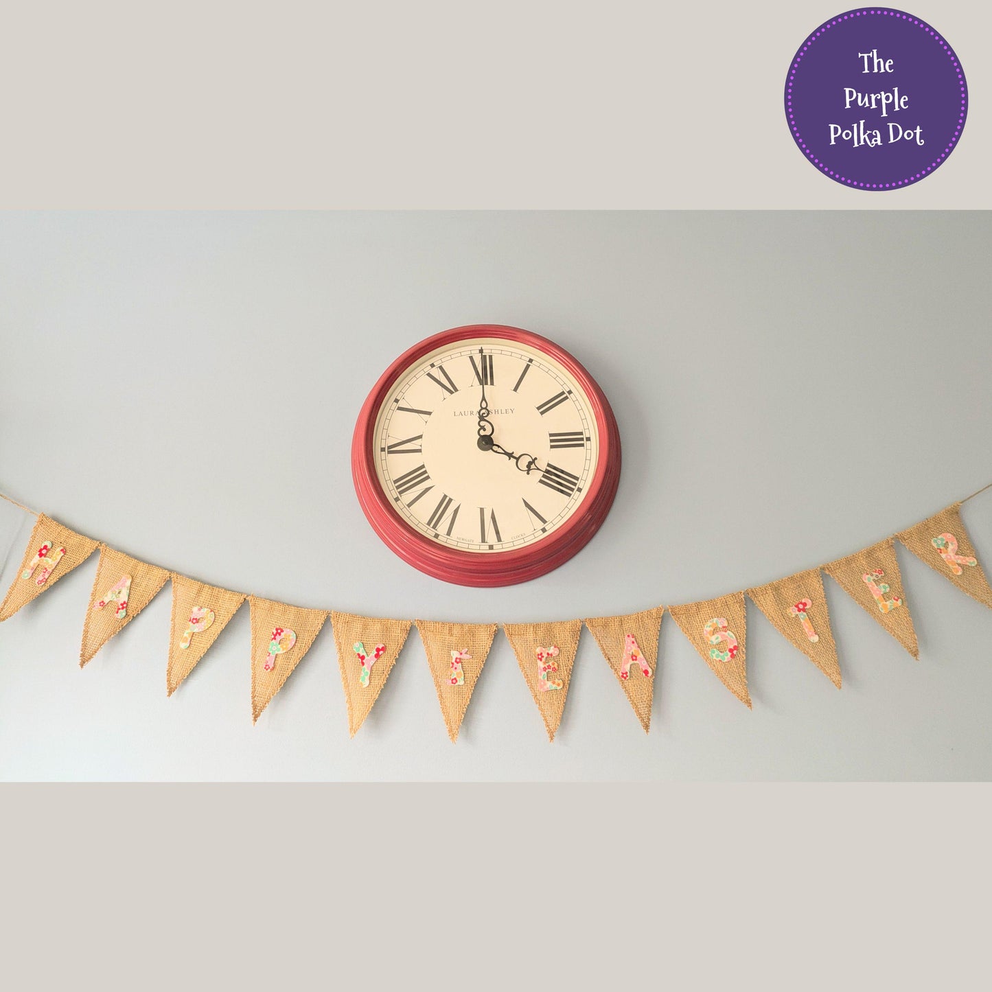 Happy Easter hessian bunting