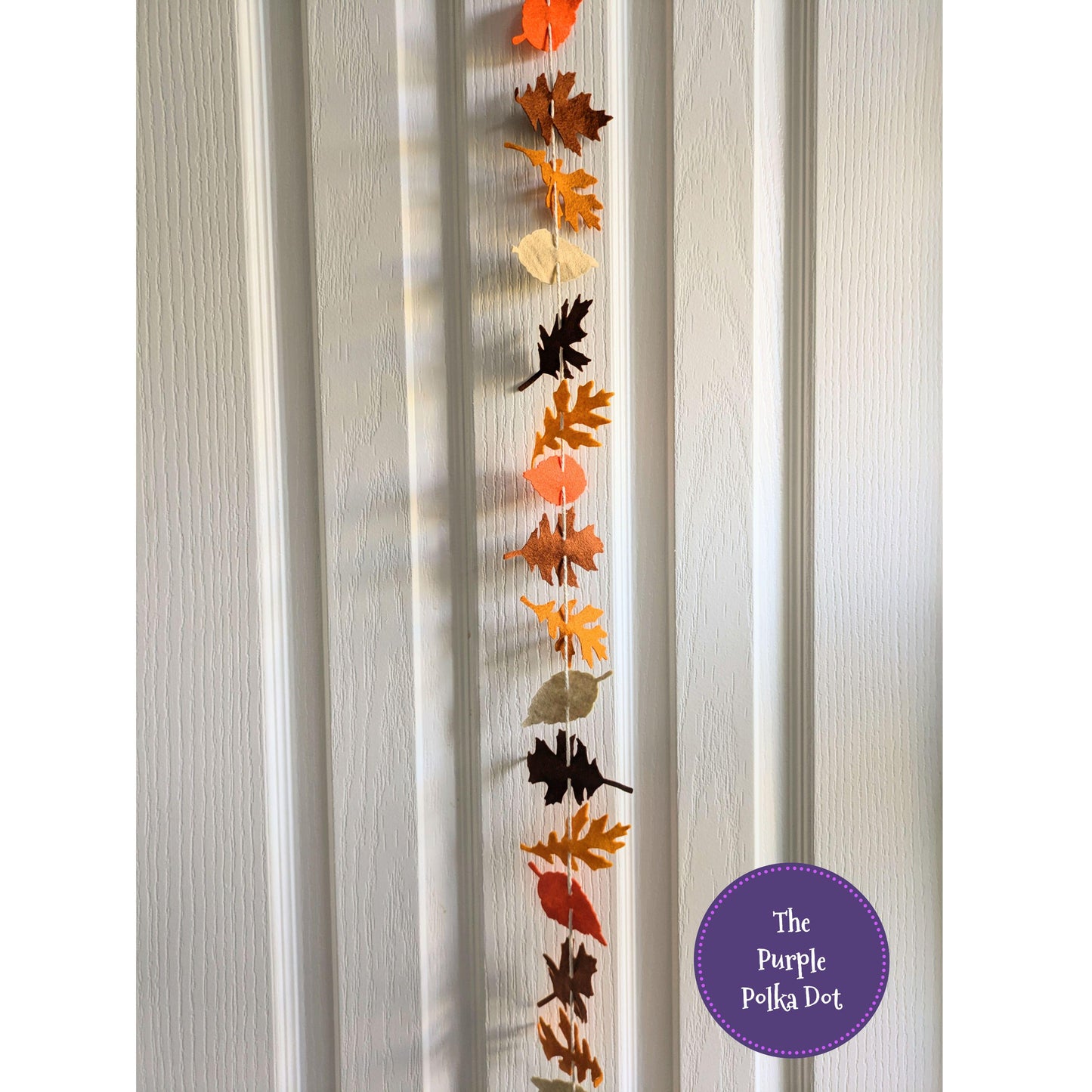 Autumn felt leaves garland