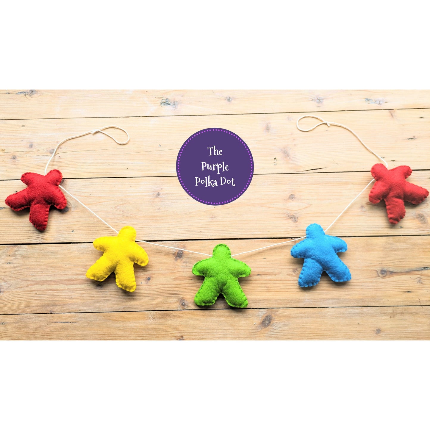 Felt Meeple Board Gaming Garland