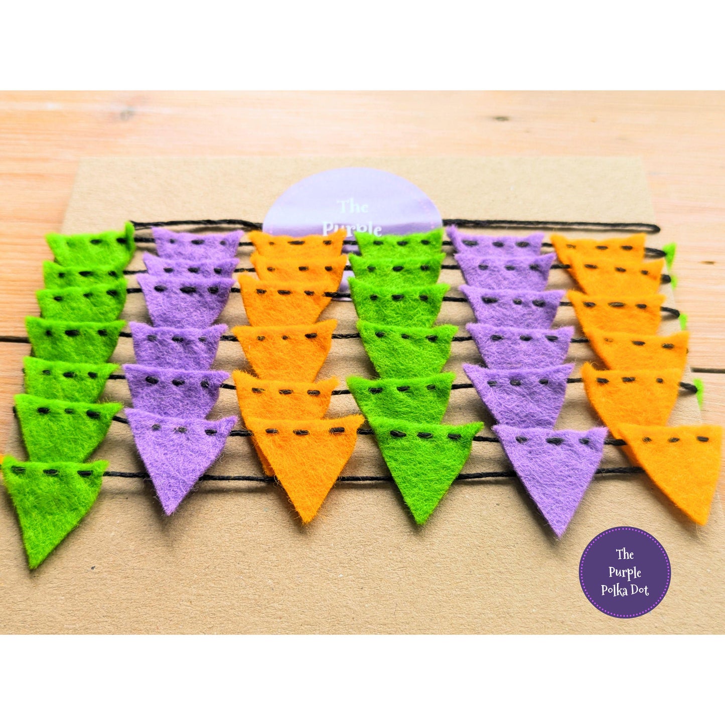 Halloween felt mini bunting garland