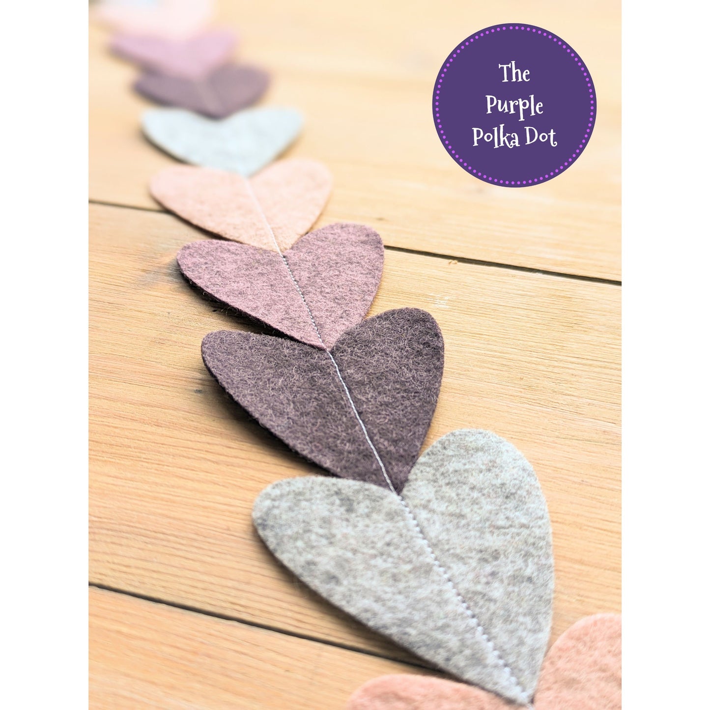 Heart felt garland