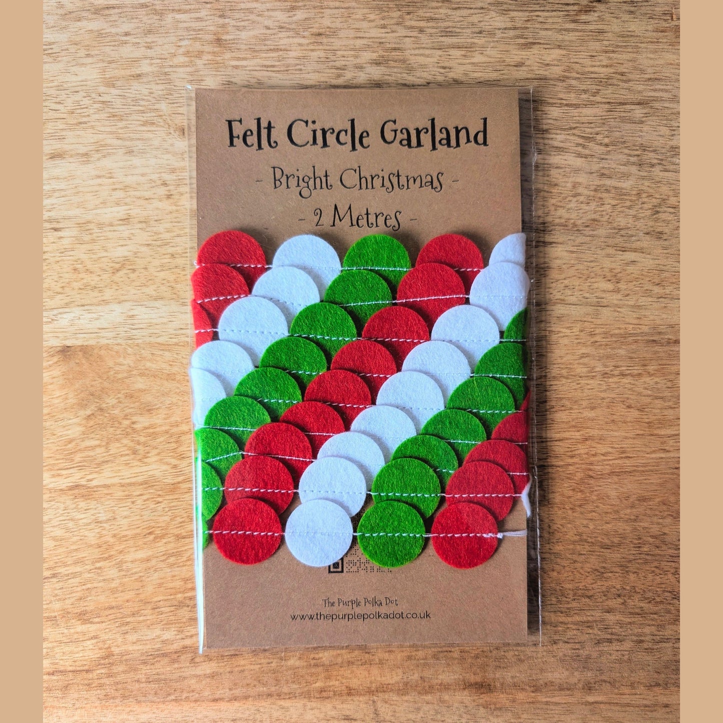 Custom felt circle garlands - choose your own length and colours
