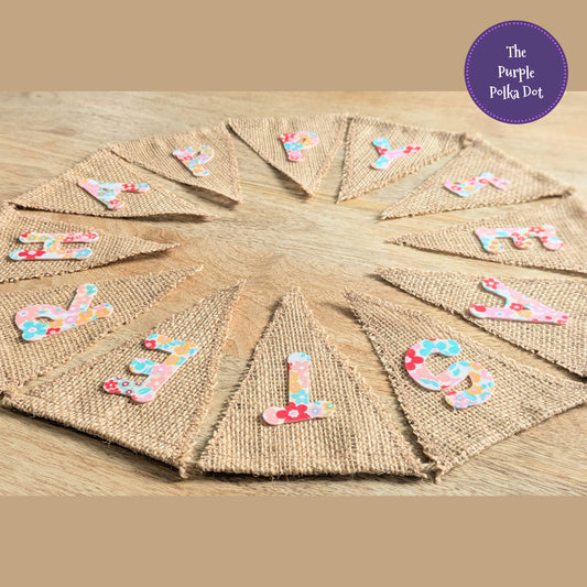 Happy Easter hessian bunting