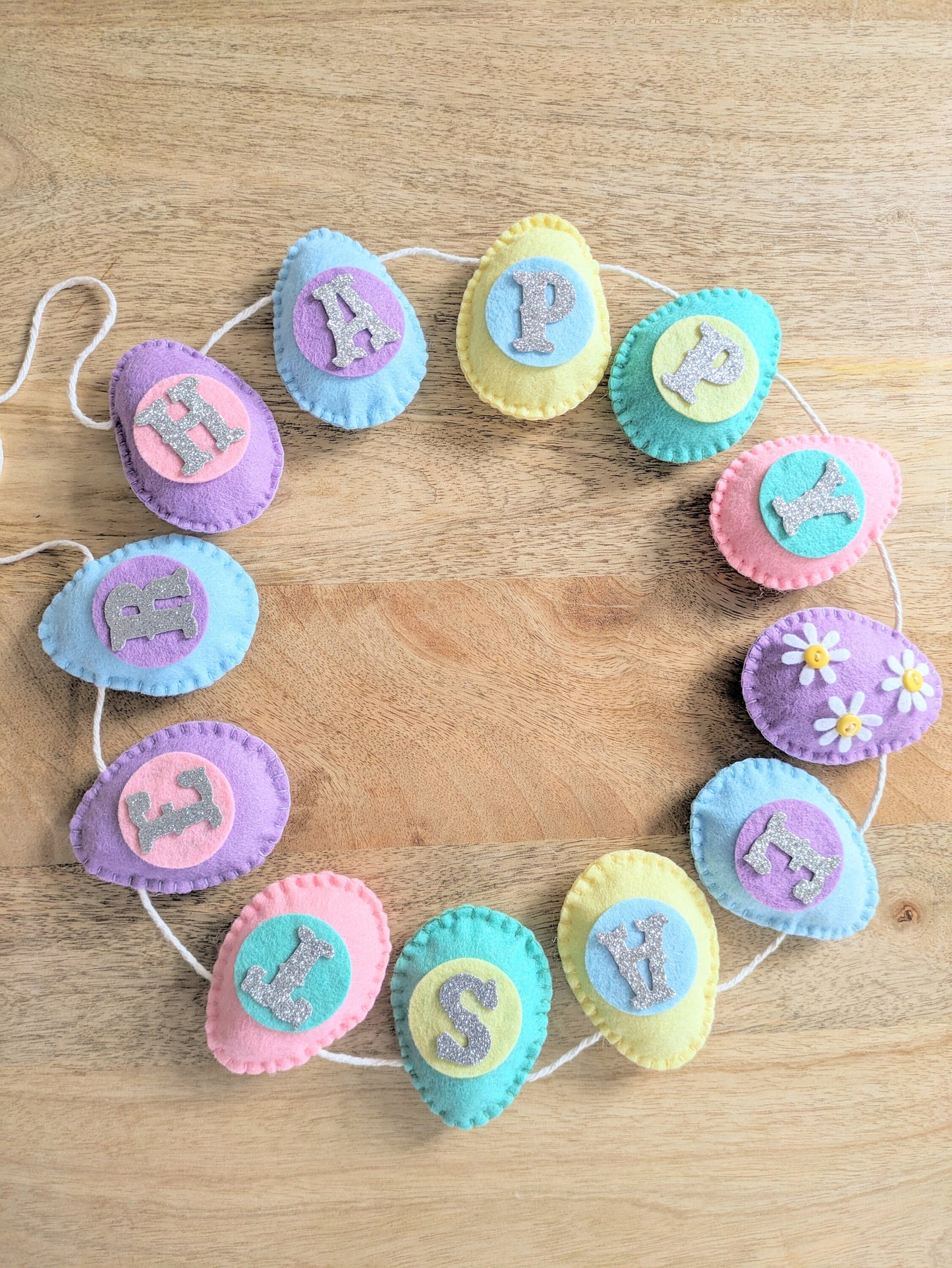 Happy Easter Felt egg garland