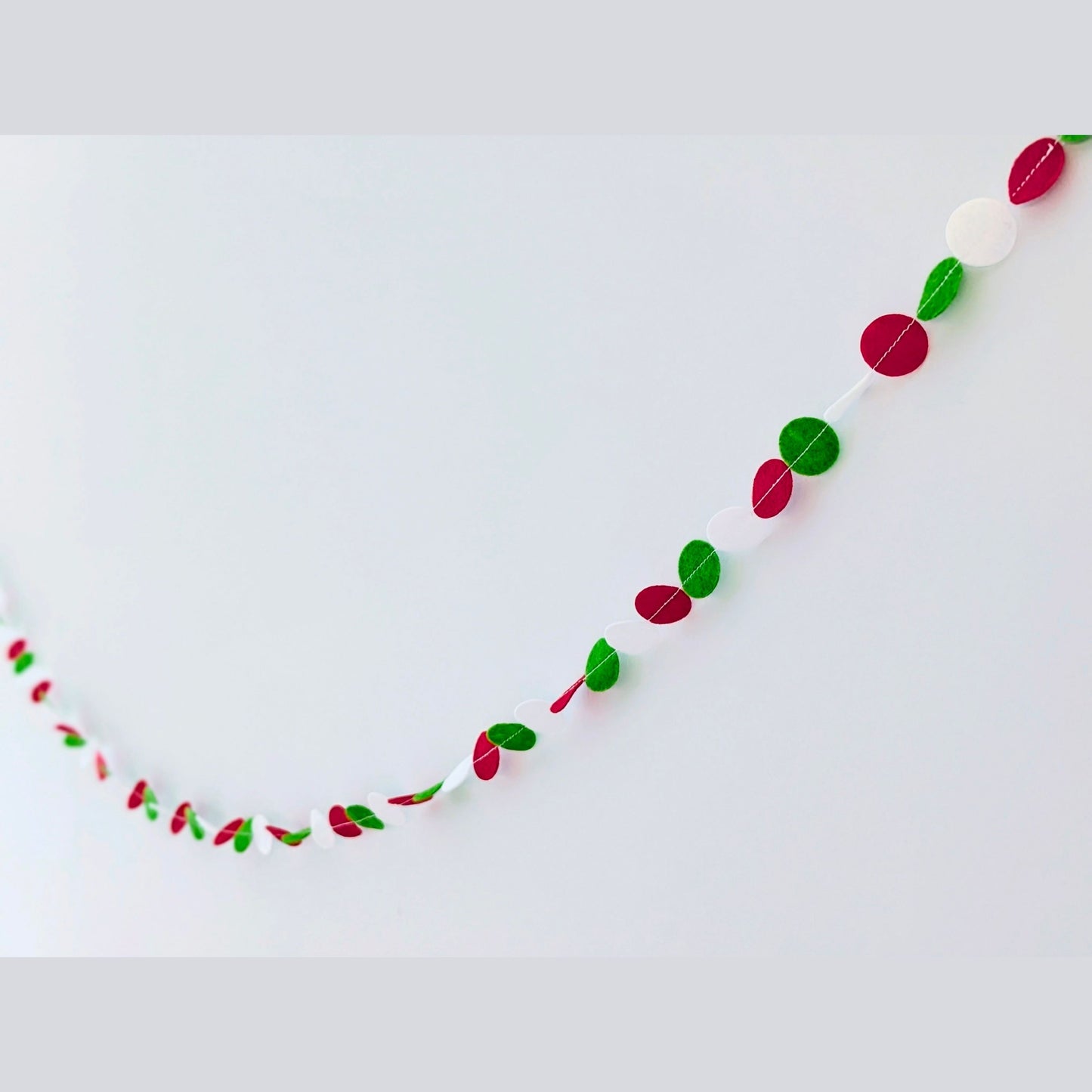 Custom felt circle garlands - choose your own length and colours