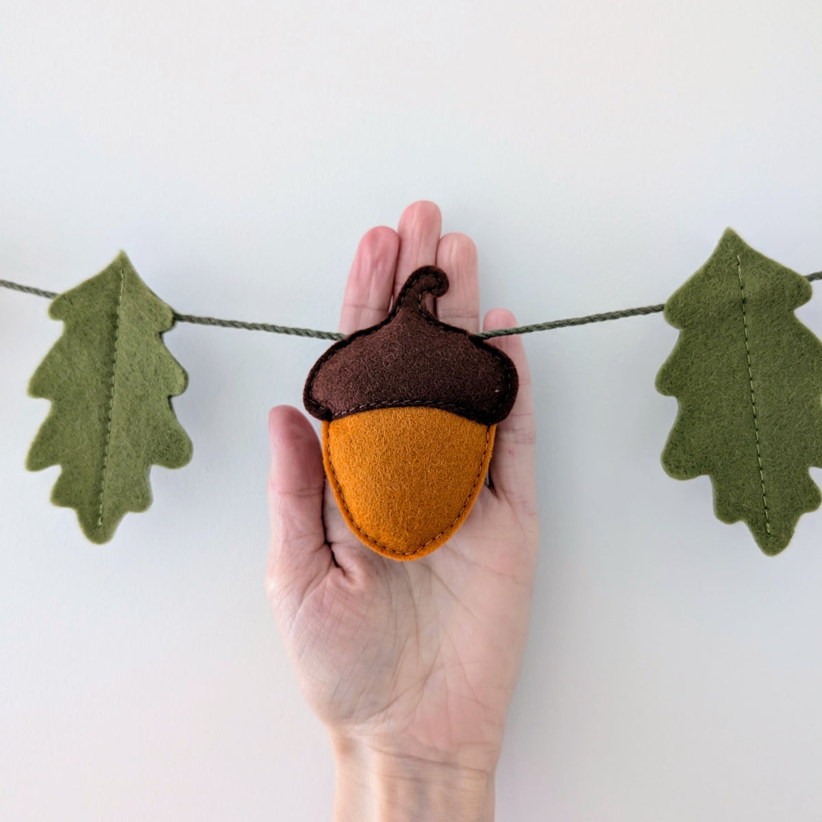 Felt Woodland Garland - Acorn, Toadstool and Leaf bunting