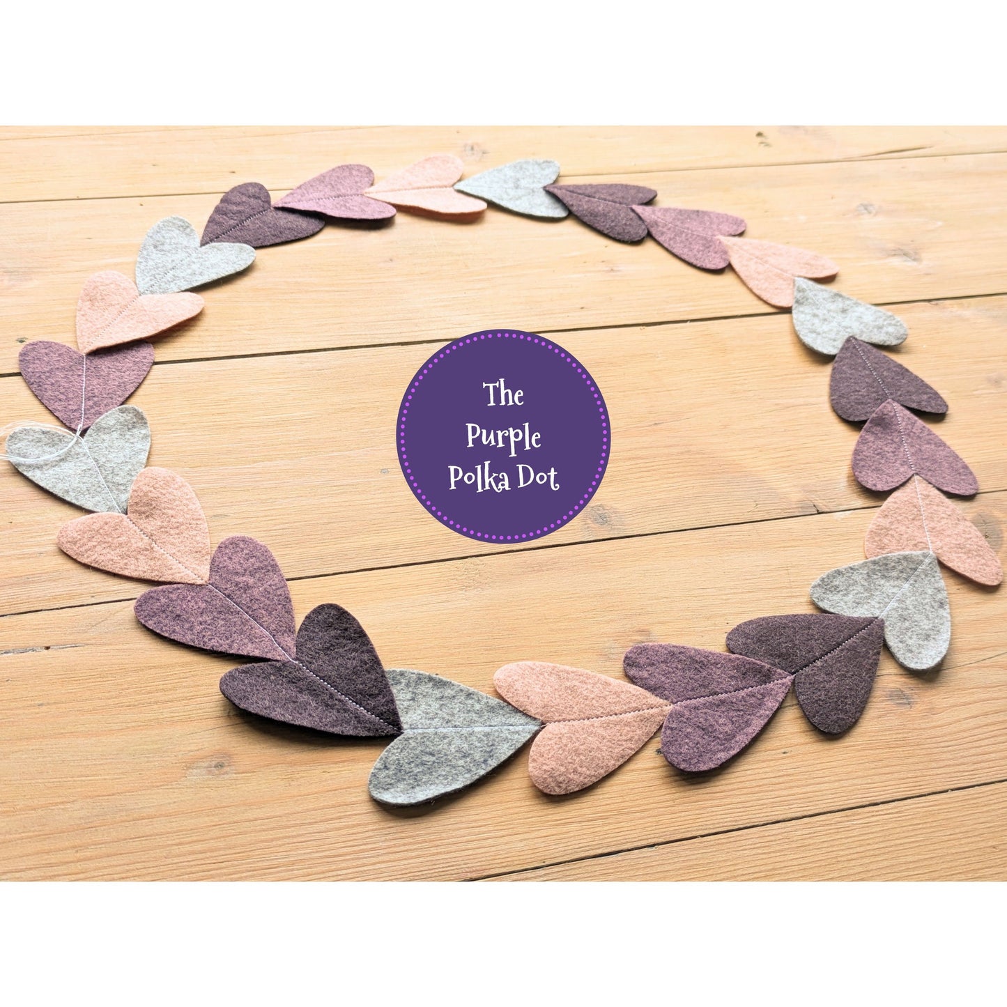 Heart felt garland