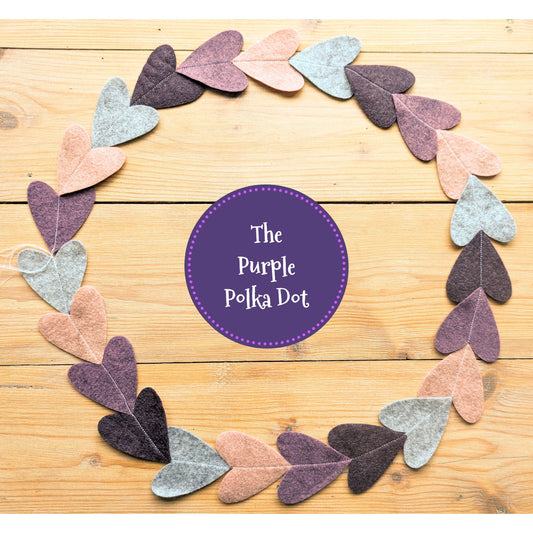 Heart felt garland