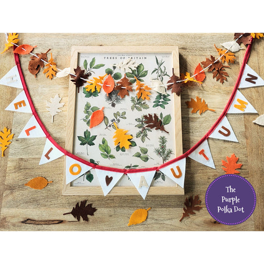 Hello Autumn felt bunting