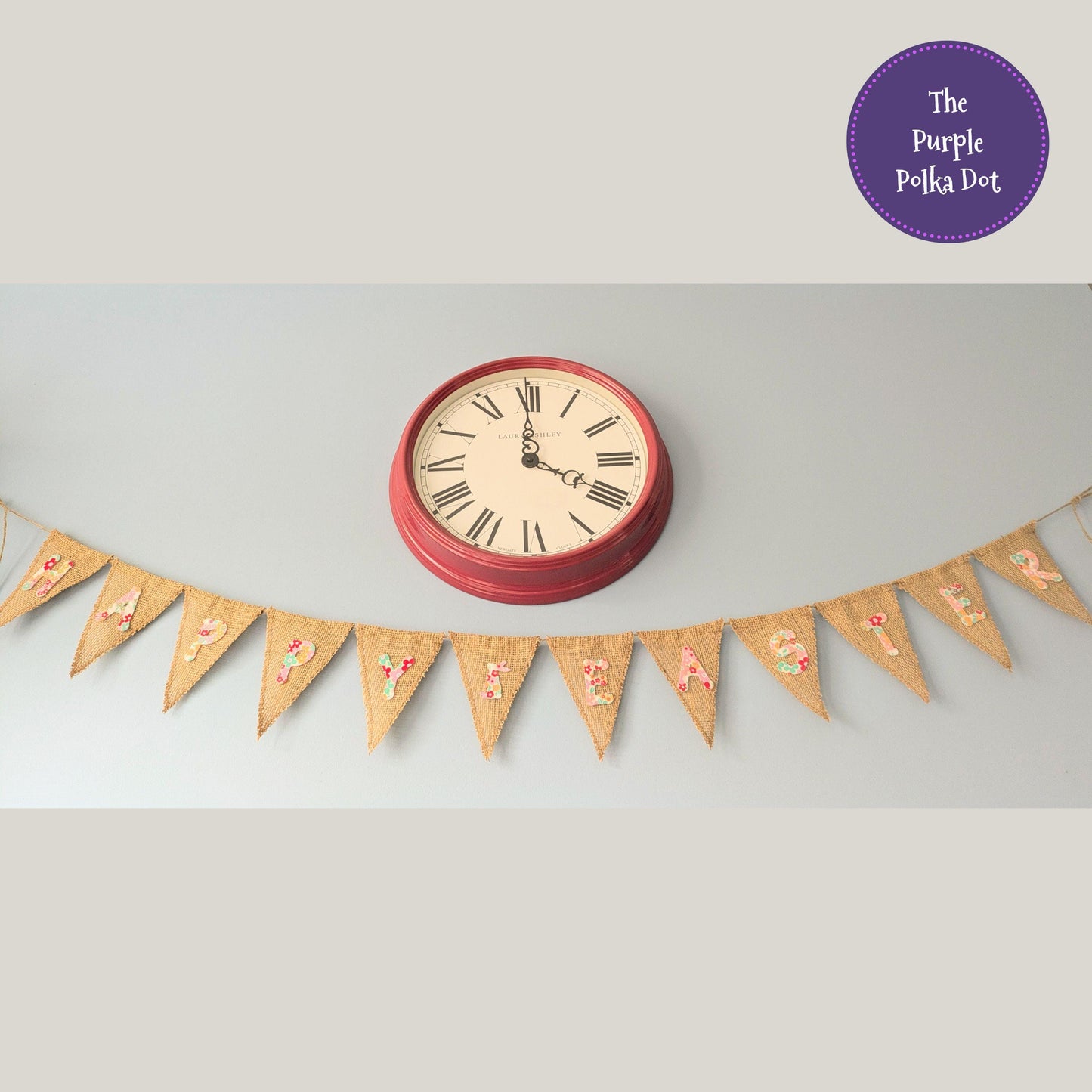 Happy Easter hessian bunting