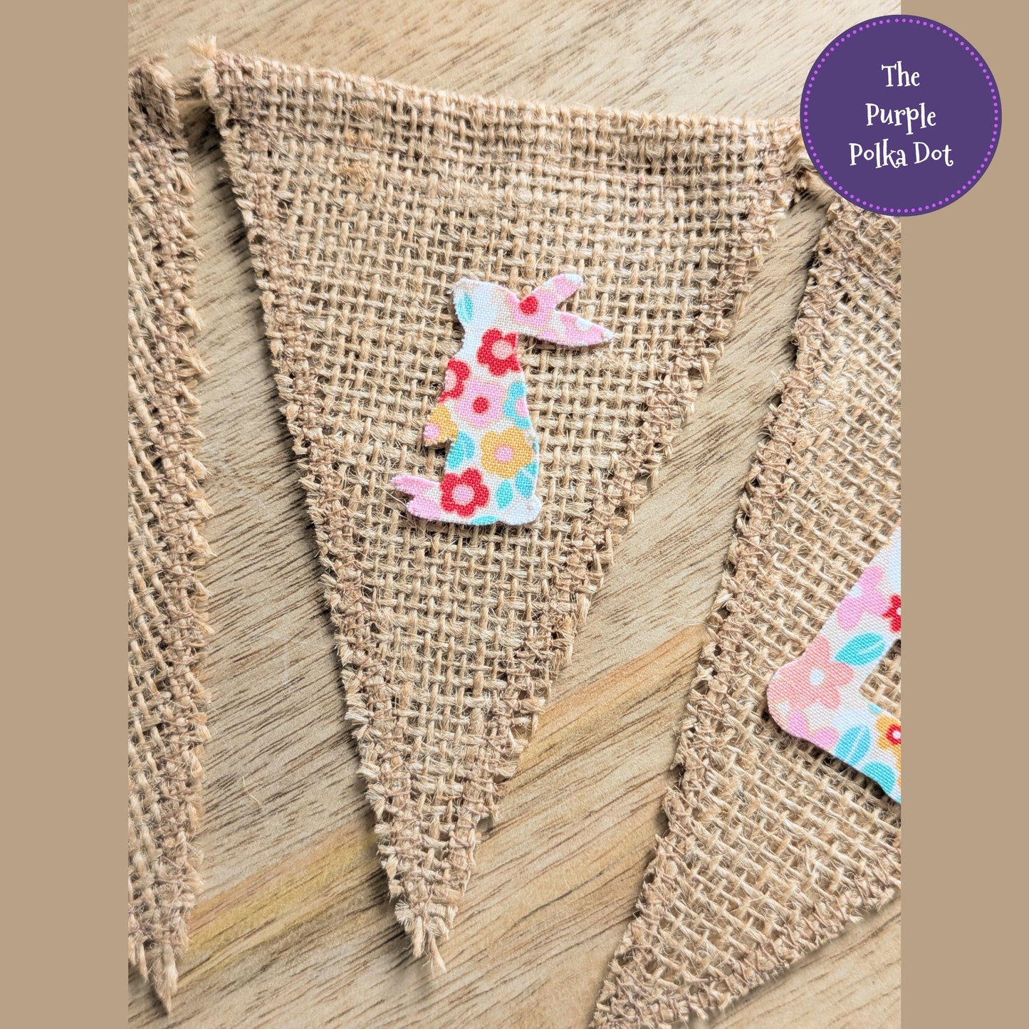 Happy Easter hessian bunting